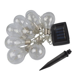 USL-S-126/PT4000 BULBS Садовая гирлянда на солнечной батарее Лампочки. 40 светодиодов. Разноцветный свет. 1*АA Ni-Mh аккумулятор в/к. IP44. TM Uniel