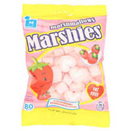 Мягкий зефир-маршмеллоу "Клубника" Marshies от Markenburg 80 гр / Markenburg Marshies Marshmallows Strawberry 80g