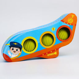 Развивающие тактильные мячики Крошка Я «Самолет», с пищалкой, в наборе 3 шт.