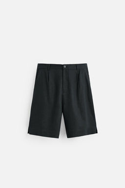 LINEN/VISCOSE OVERSIZE BERMUDA SHORTS - Zara фото 15