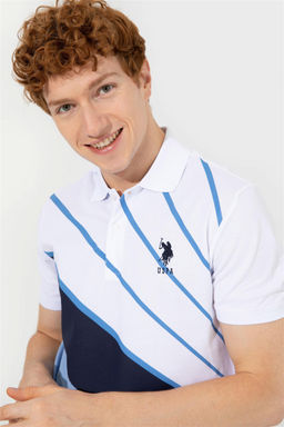 Мужская темно-синяя футболка с воротником-поло - U.s. polo assn фото 2