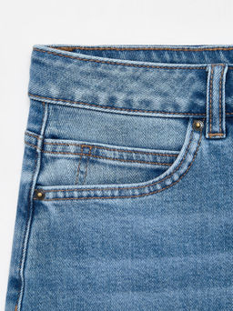 CONTE CON-753 Джинсовые шорты из мягкого денима с высоким содержанием хлопка light blue