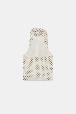 TOP VOLANTES LUNARES / Crudo / Negro - Zara фото 8
