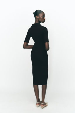 INTERLOCK POLO COLLAR DRESS - Zara фото 3