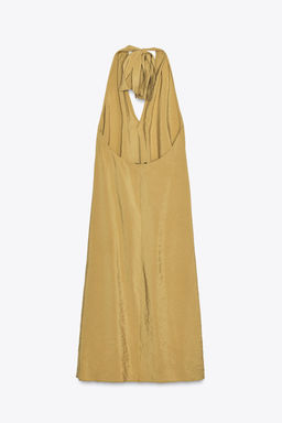 FLOWING HALTER MIDI DRESS - Zara фото 5