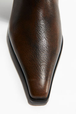 Botas de piel a la rodilla - H&m фото 4