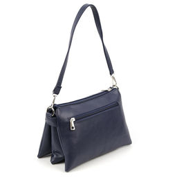 Женская сумка через плечо из эко кожи с пятью отделениями 95350 Синий - Cidirro фото 3