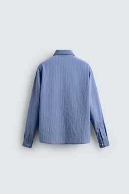 CREASED-EFFECT STRIPED FLOWING SHIRT - Zara фото 18