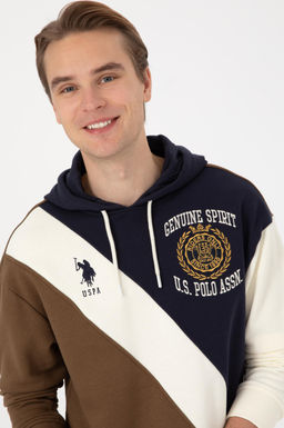 Erkek Comfort Fit Kap_lonlu Haki Sweatshirt - U.s. polo assn фото 2