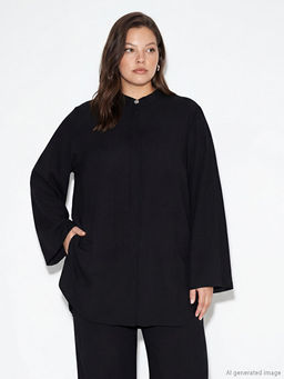 Hakim Yaka Dokulu Kad?n G?mlek Tunik