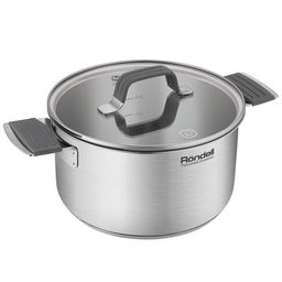 Кастрюля Normanne RDS-1814 5.1л d=24см (с крышкой) стальной /RONDELL/
