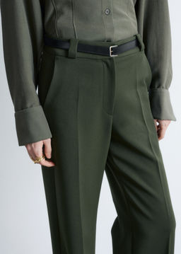 Pantalones rectos con pliegues marcados - H&m фото 11