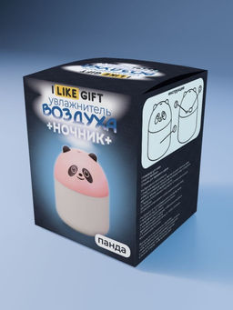 Настольный увлажнитель воздуха - ночник iLikeGift "Pink panda", (портативный, USB)