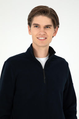 Мужской темно-синий базовый свитшот Неожиданная скидка в корзине - U.s. polo assn фото 2