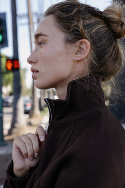 SOFT ZIP-UP SWEATSHIRT - Zara фото 3