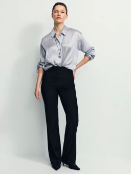 Базовая атласная блузка / Zarina  фото 2