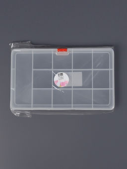 Цена за 2 шт. Органайзер для хранения мелочей, 13 ячеек, 21×12.5×1.5 см, прозрачный