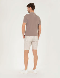 Bej Slim Fit Bermuda _ort - Pierre cardin фото 4