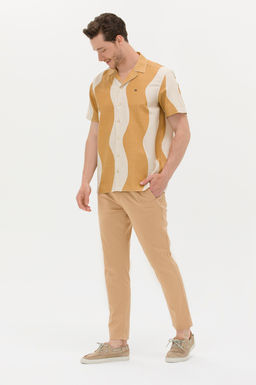 Мужские холщовые брюки цвета верблюжьей шерсти - U.s. polo assn фото 3