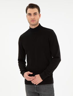Siyah Slim Fit Kazak - Pierre cardin фото 3
