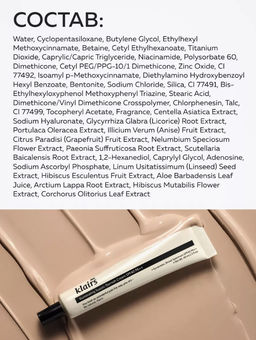 DEAR, KLAIRS ВВ-крем с естественным финишем illuminating Supple Blemish Cream SPF40 PA++ (40 мл)  фото 7