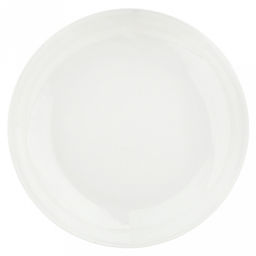"Роса" Тарелка глубокая фарфоровая д226мм, h40мм, 830мл, рифленый борт, белый (Китай)