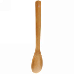 Цена за 5 шт. Ложка бамбуковая 30*6см "Готовлю с любовью" Селфи