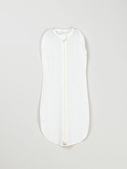 Пеленка-кокон Молоко из ажурного хлопка 0+ - Bungly фото 2