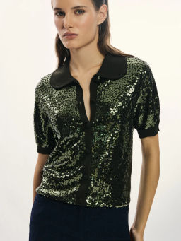 Кардиган с пайетками из вискозы / Zarina