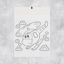 Цена за 10 шт. Наклейки детские бумажные «Самолетики», c раскраской на обороте, 10 х 14 см