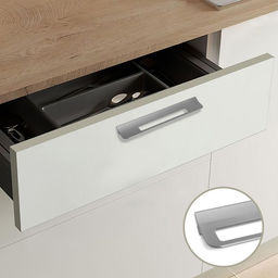 Ручка-скоба мебельная CAPPIO RS1402, м/о 192 мм, цвет графит