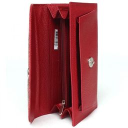 Портмоне женское Croco-ПР-958 натуральная кожа 2 отд, 8 карм, красный питон/красный флотер (11/001/113) 236251  фото 3