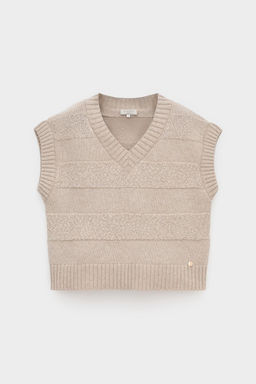 ЕВ 30265/ш/бежевый жилет жен