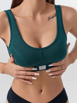 Бюстье женское зеленое без косточек - Mark formelle фото 4