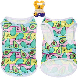 Цена за 2 шт. Майка для собак мелких пород "БРО на стиле", авокадо, размер S (длина спинки 26см, объем груди 32см, от 2 до 4кг)