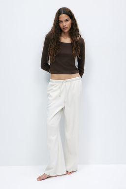 Top de algodon con escote barco - H&m фото 2
