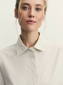 Рубашка прямого кроя из хлопка / Zarina  фото 6