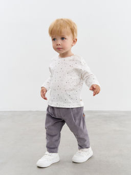 Лонгслив Серые звезды 0+ - Bungly фото 2