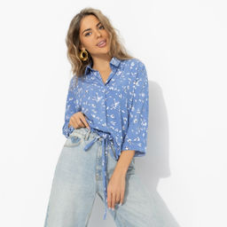 Блуза , освежающая образ, Твой личный тренд (небесная) - Charutti фото 6