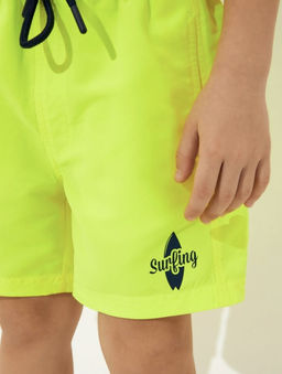 20134750008, Купальные шорты детские для мальчиков Bismark лайм - Acoola фото 3