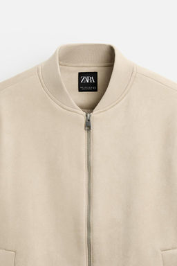 FAUX SUEDE BOMBER JACKET - Zara фото 27
