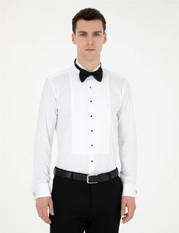 Beyaz Slim Fit Smokin G_mlek