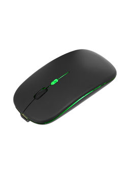 Мышь MB-2.4 беспроводная, оптическая, подсветка, 1600 dpi, USB+BT, чёрная