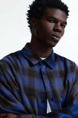 Camisa en mezcla de algod?n Relaxed Fit - H&m фото 6