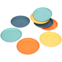Тарелка пластиковая "Тунис" 15*1,5см в наборе 8шт, цвета микс