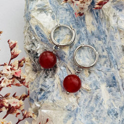 Серьги с Сердоликом