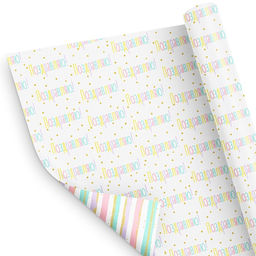 Цена за 10 шт. Бумага глянцевая двухсторонняя «Поздравляю», 50 × 70 см