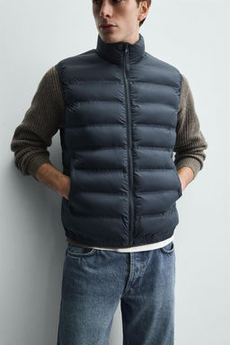WATER-REPELLENT LIGHTWEIGHT PUFFER GILET - Zara фото 19