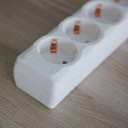 S-GSU5-1,5 WHITE Cетевой фильтр серии Universal, 1,5м (Пвс 3*0,75), 5 гнезд, с/з. 10А. Защита от перенапряжения, короткого замыкания. TM Uniel. - Volpe фото 5
