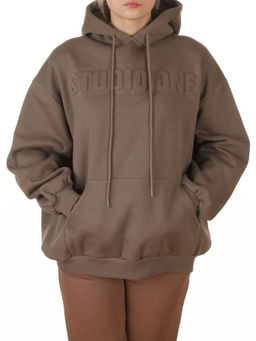 2811 KHAKI Худи унисекс женское (95% хлопок, 5% спандекс)